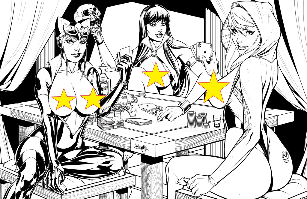 Strip Poker Semi Final Inks -- Jessica meets Carnage????