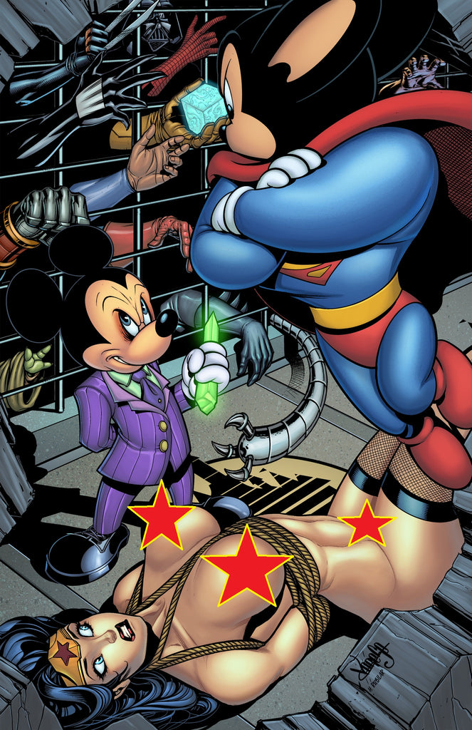 Mickey Vs Mighty Colors -- Cassiapea Finished Inks -- Holy Aqua Love!
