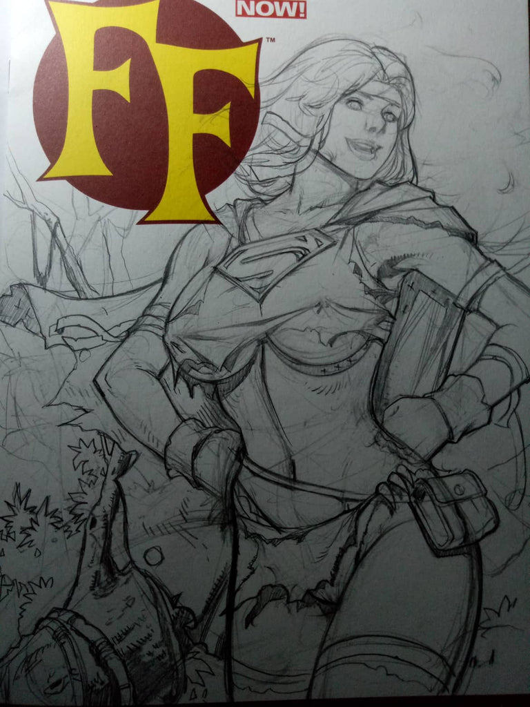 Savage Supergirl & Harley Sketches