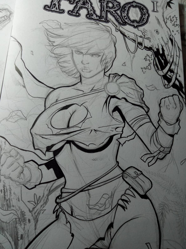Savage Power Girl Sketches -- Darth Veranus Update