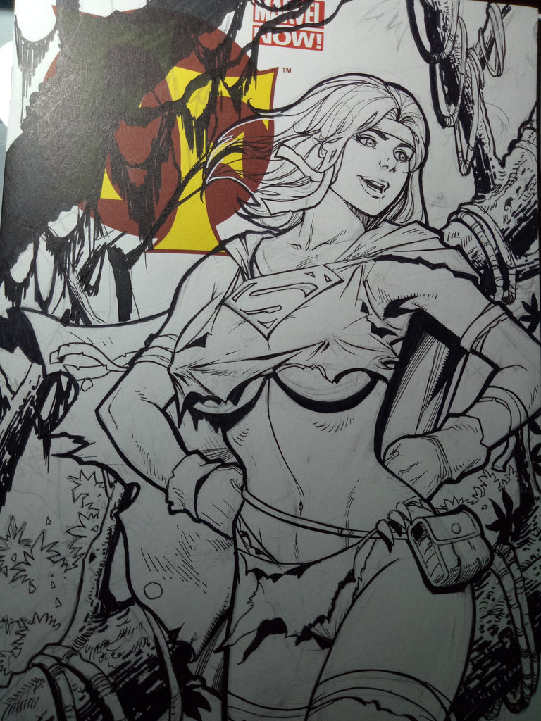 Magik & Supergirl Savage Inks
