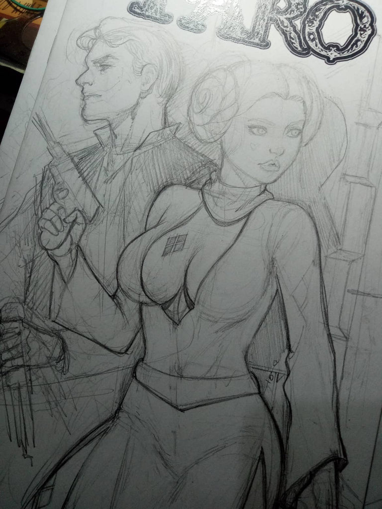 Harley Leia -- Joker Solo -- Ghostbuster Harley -- Sketches Galore