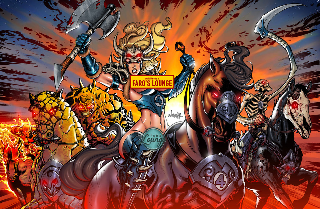 Fantastic Four Horsemen Colors -- Magik & Harley Kisses AI Toy!
