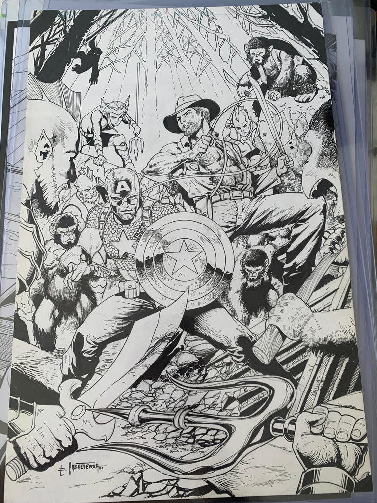 Two Pieces from The Archives -- Patriots Vs Pirates & Captain America & Indiana Jones Tag Team