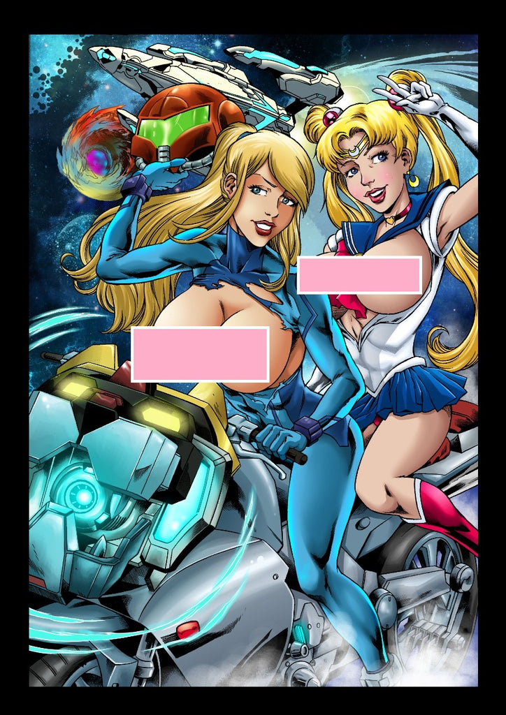 Sailor & Samus Colors -- And they're Riding A VOLTRON-CYCLE
