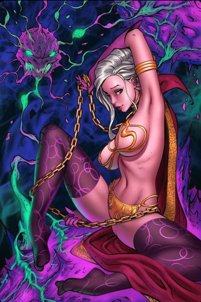 Packages are Flowing -- Slave Leia Clea of the Dark Dimension!
