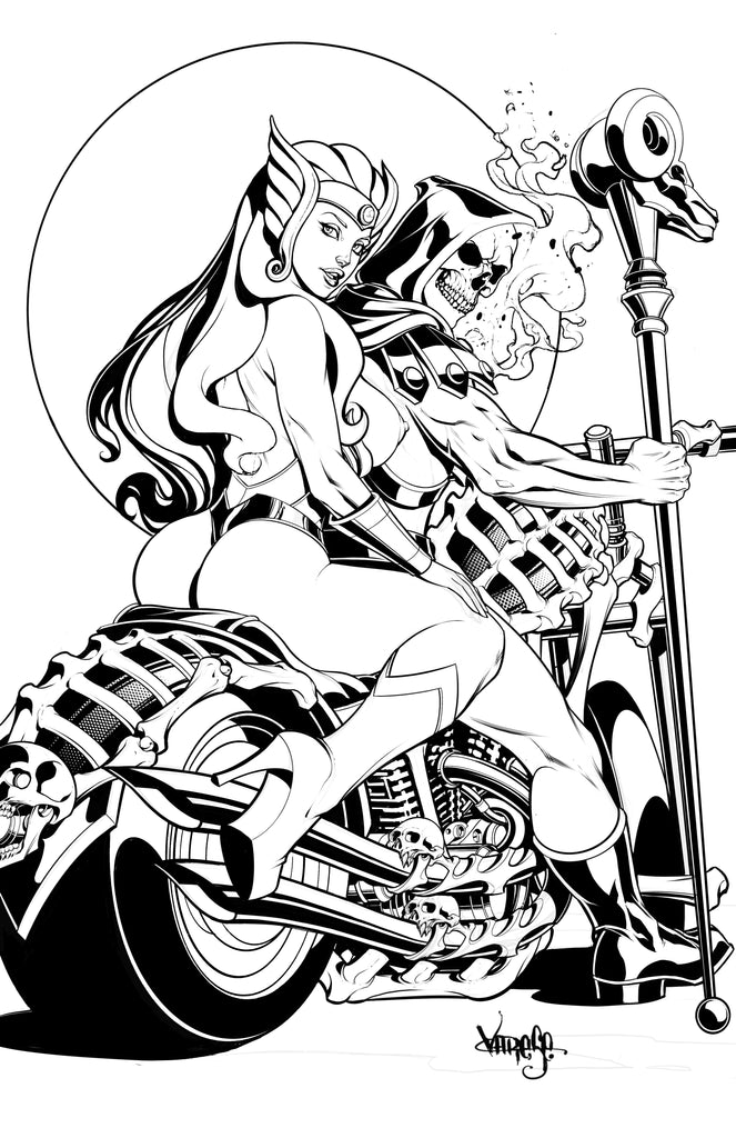 She-Ra & Skeletor Inks -- With a Cute Little Easter Egg for you to Giggle