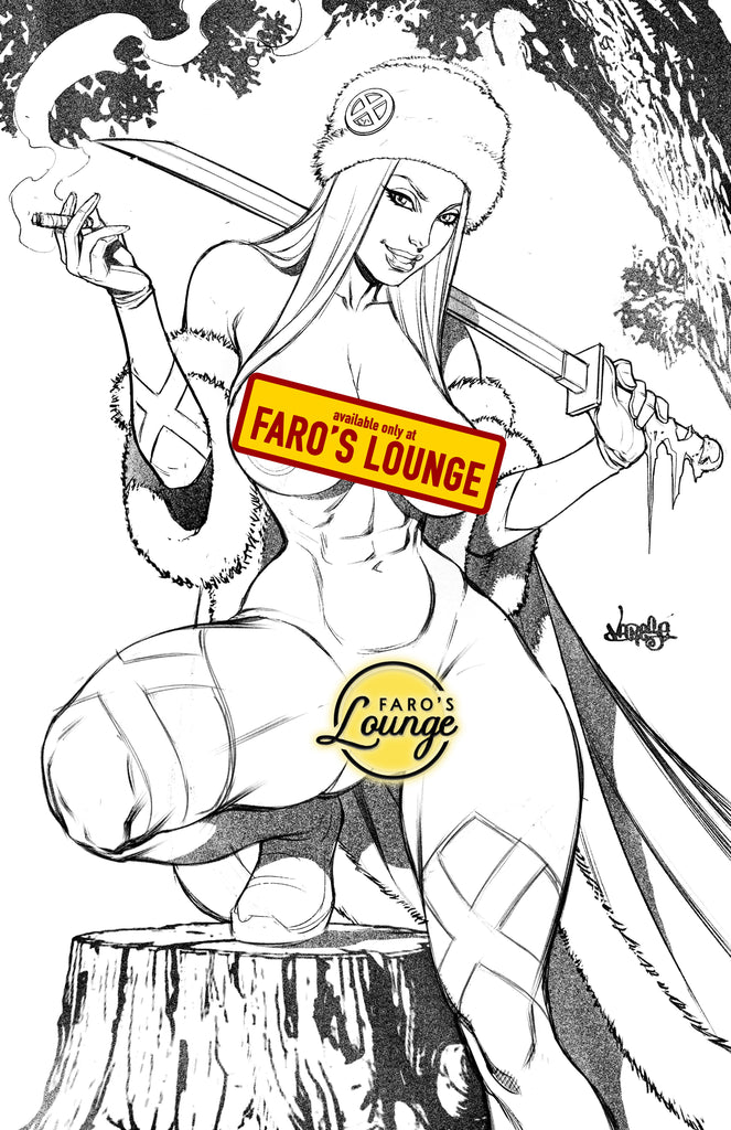 Yakuza Emma Natural Sketch -- Before the INK -- Slave Kara Frozen Lobo Colors!