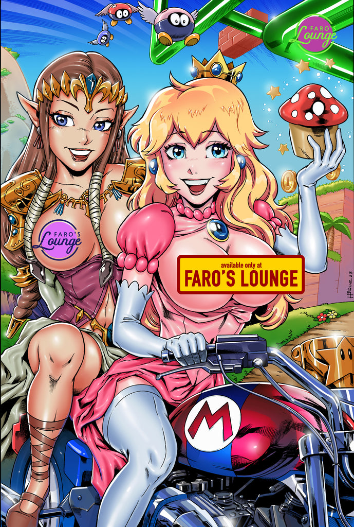 Poster Combo -- Zelda & Peach -- Slave Leia ELEKTRA -- Frozen Daredevil