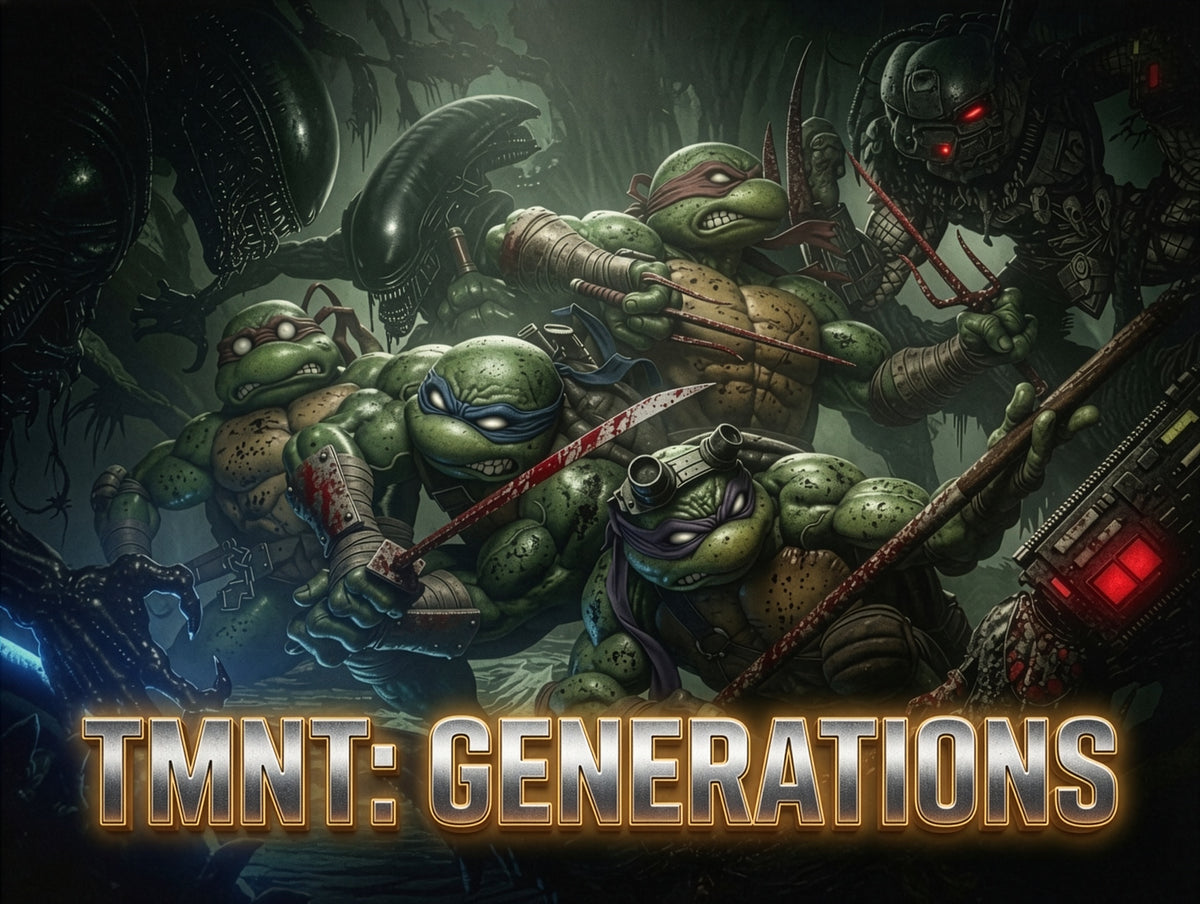 TMNT vs Aliens & Predator | 32 Art Generations Digital Download – Faro ...