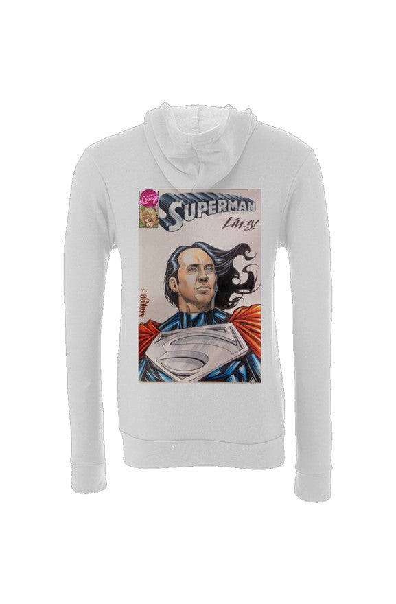 Superman Lives -- Nic Cage Sponge Fleece Full-Zip 