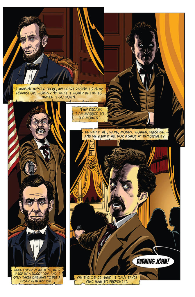 Page from Faro Novel -- Faro vs John Wilkes Booth