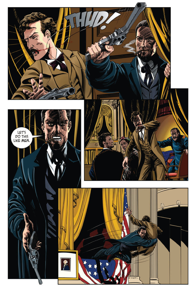 Page from Faro Novel -- Faro vs John Wilkes Booth