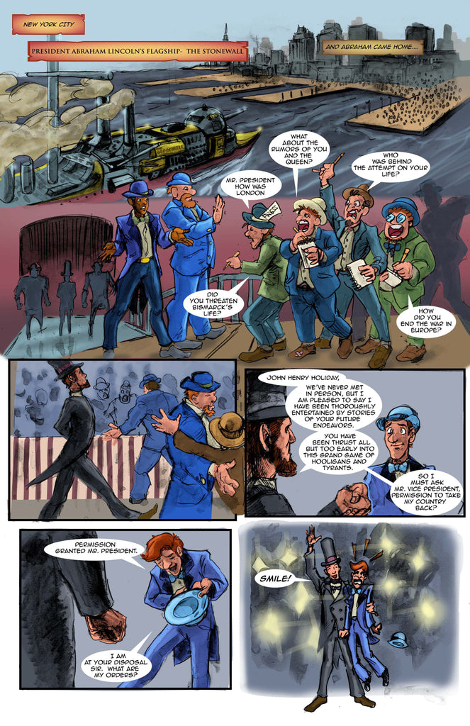 Page from Faro Book 6 -- Lincoln goes West
