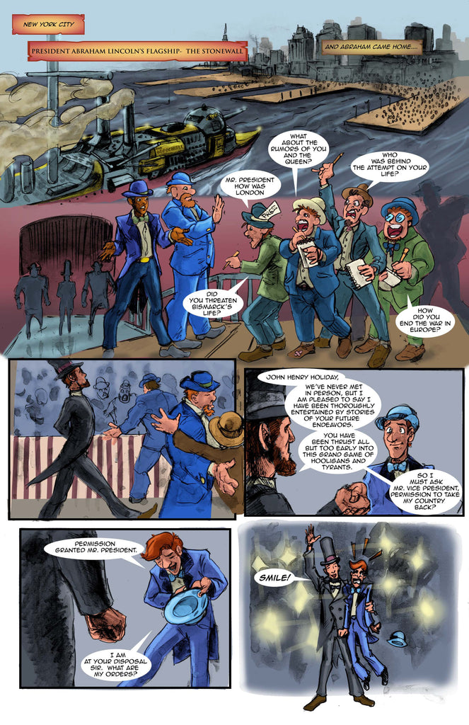 Page from Faro Book 6 -- Lincoln goes West