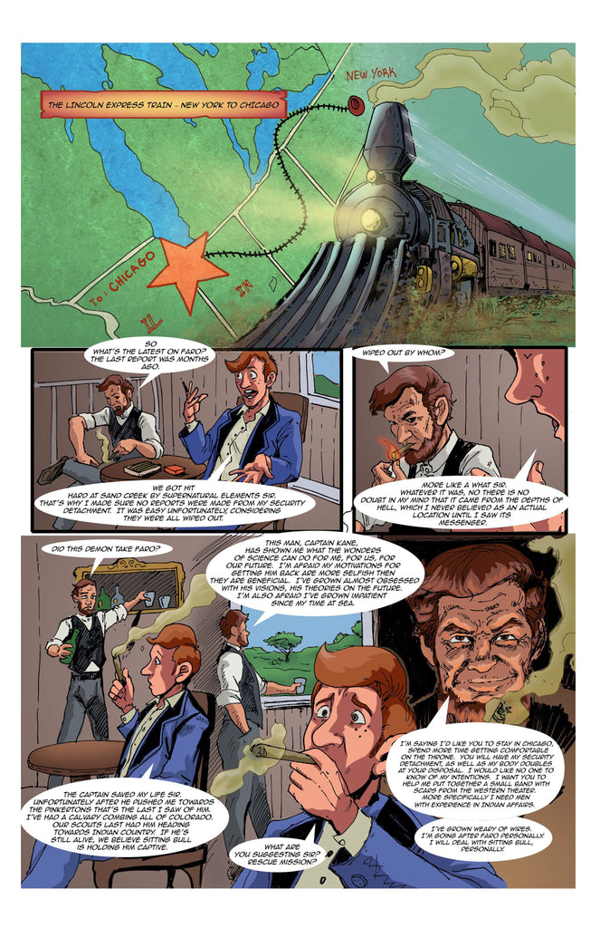Page from Faro Book 6 -- Lincoln goes West