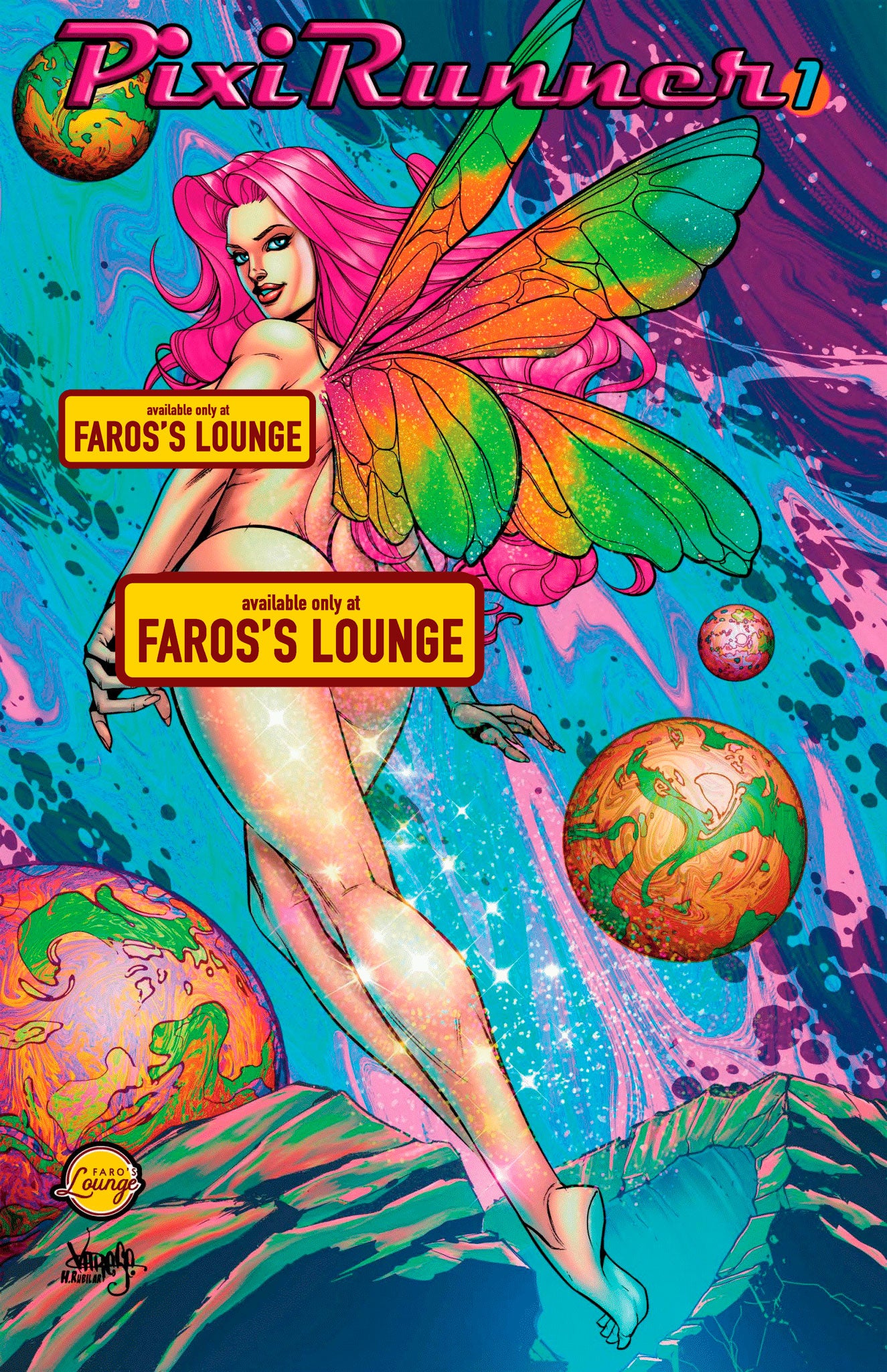 PSYLOCKE Faro's Lounge FOIL EXCLUSIVE topless cover BRAND hot NEW! Alfret Le cover!