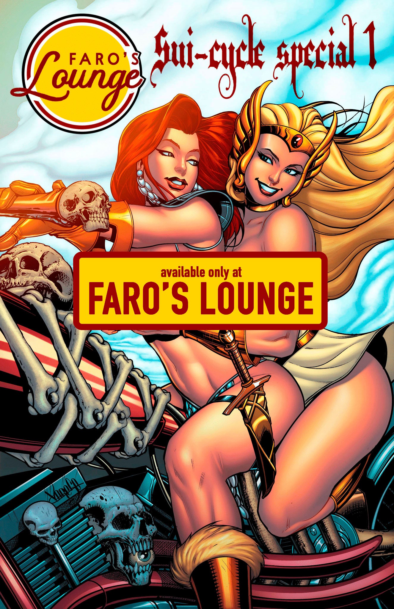 PSYLOCKE Faro's Lounge FOIL EXCLUSIVE topless cover BRAND hot NEW! Alfret Le cover!